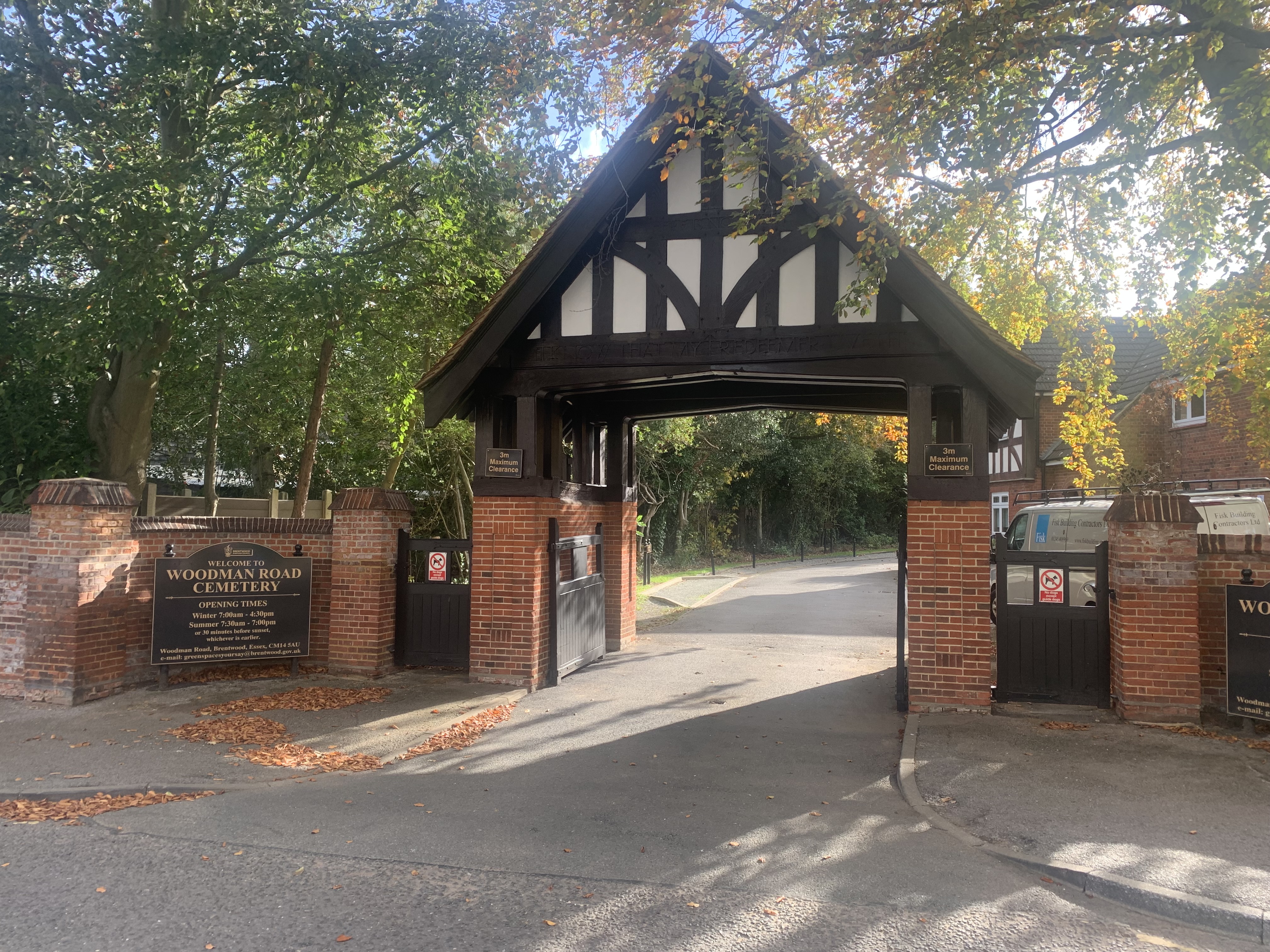 Woodman Road, Cemetery Portico Entrance